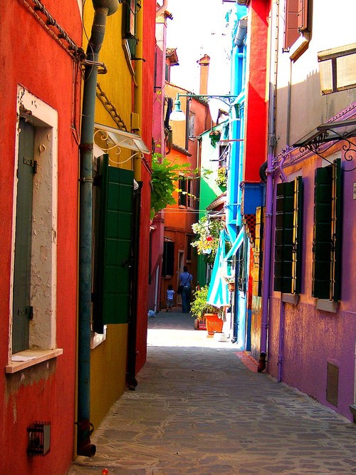 Narrow Streets, Burano, Italy